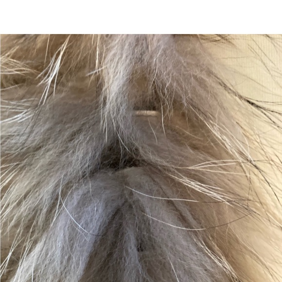 Belle Fare Black & Tan Rex & Fox Fur Vest - Picture 11 of 15